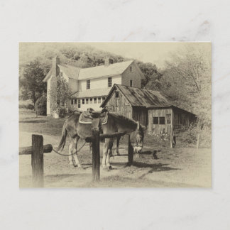 Landkarte für die Landbebauung Postkarte