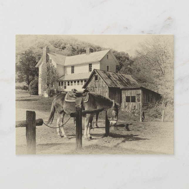 Landkarte für die Landbebauung Postkarte (Vorderseite)
