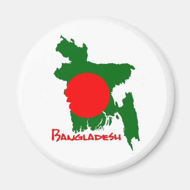 Landkarte von Bangladesch Magnet (Vorne)
