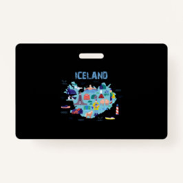 Landkarte von Island Ausweis