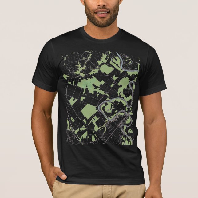 Landkarten-T-Shirt T-Shirt (Vorderseite)