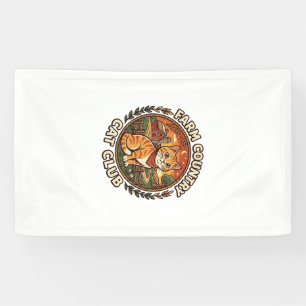 Landkatze Katze Katzenliebhaber Geschenk - Landkat Banner