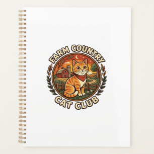 Landkatze Katze Katzenliebhaber Geschenk - Landkat Planer