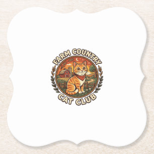 Landkatze Katze Liebhaber Geschenk - Landkatze Untersetzer