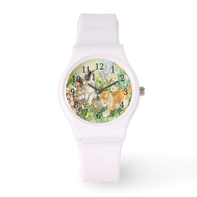 Landkatzen beobachten armbanduhr (Vorderseite)