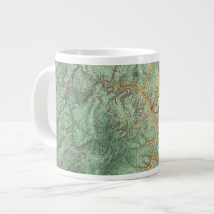 Landklassifizierungskarte von New Mexico 2 Jumbo-Tasse