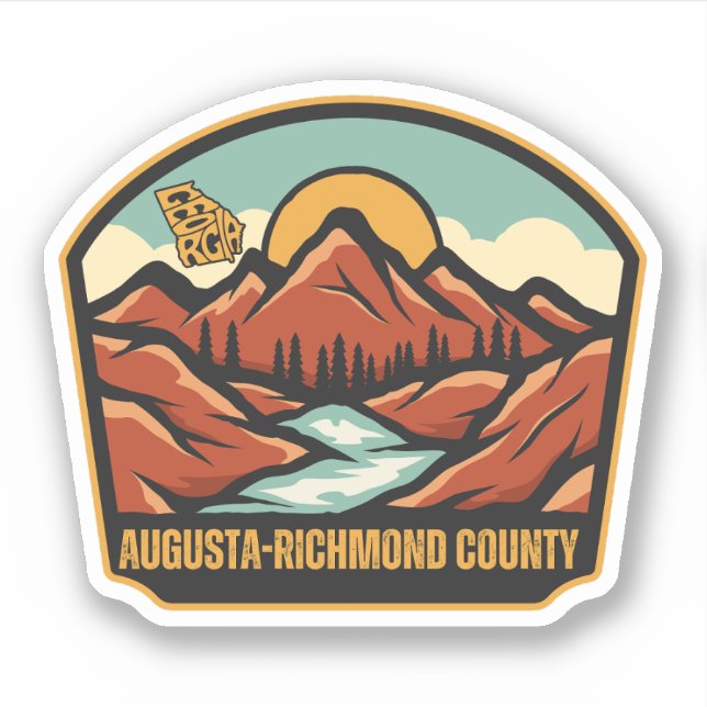 Landkreis Augusta-Richmond, Georgien Aufkleber (Vorderseite)