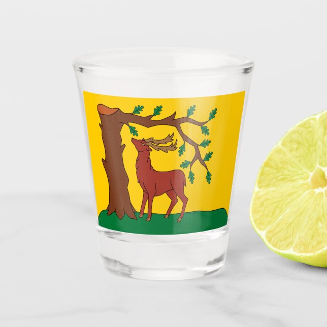 Landkreis Berkshire Schnapsglas (Vorderseite)