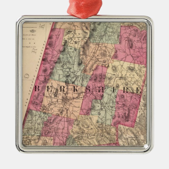 Landkreis Berkshire Silbernes Ornament (Vorne)