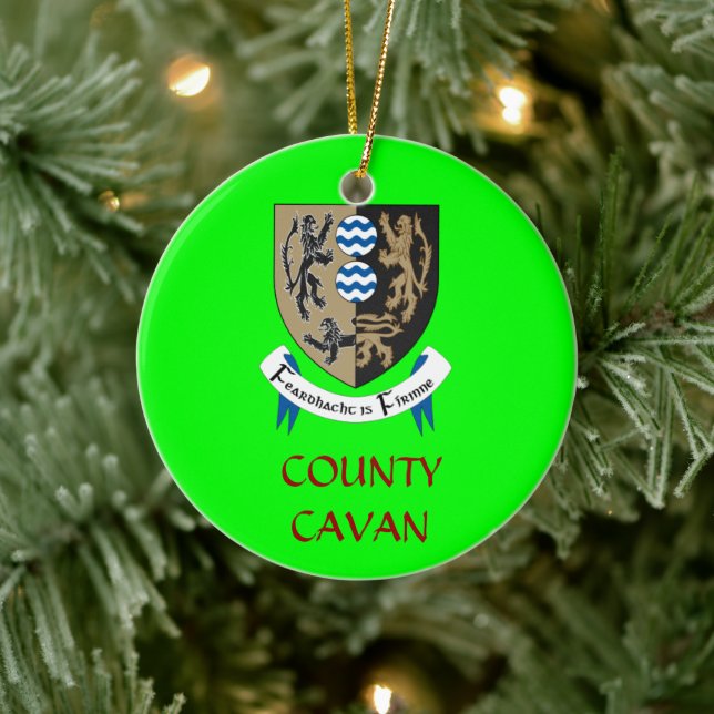 Landkreis Cavan Ireland Custom Christmas Ornament (Baum)