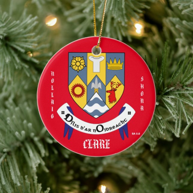 Landkreis Clare Ireland Circle Ornament (Baum)
