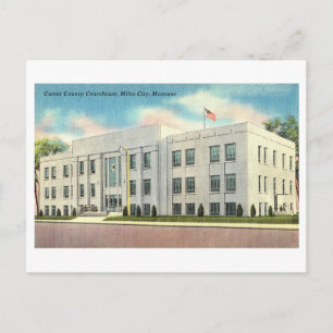 Landkreis Court House in Miles City, Montana Postkarte