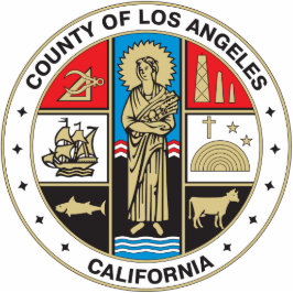 Landkreis des Siegels Los Angeles Freistehende Fotoskulptur