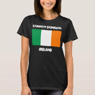 Landkreis Donegal, Irland mit irischer Flagge T-Shirt