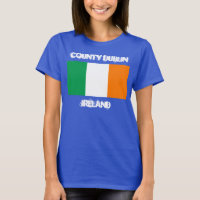 Landkreis Dublin, Irland mit irischer Flagge