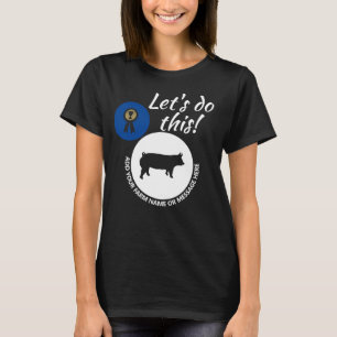 Landkreis Fairer Tiermarkt Schweinefleisch dunkel T-Shirt
