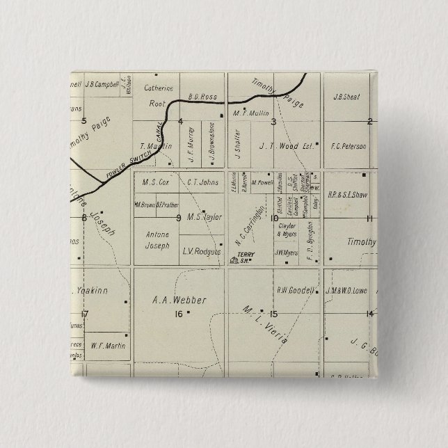 Landkreis Fresno, Kalifornien 12 Button (Vorderseite)