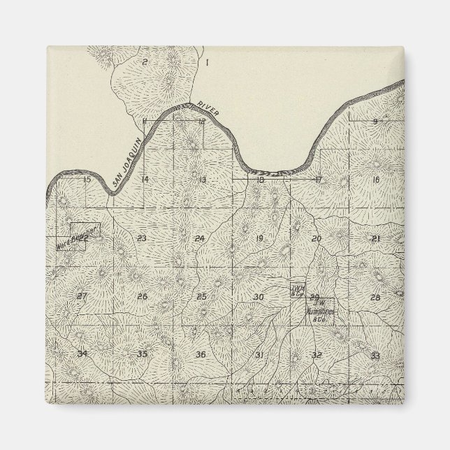 Landkreis Fresno, Kalifornien 28 Magnet (Vorne)