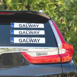 Landkreis Galway Irish Reg Plate Decal Stickers x  Aufkleber