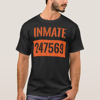 Landkreis Gefängnisinsasse Gefangenenkostüm T-Shirt