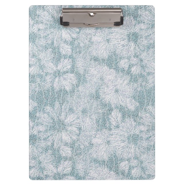 Landkreis Hütte Velvety Blue Daisy Klemmbrett (Vorderseite)