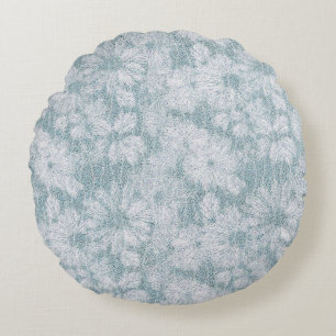 Landkreis Hütte Velvety Blue Daisy Rundes Kissen