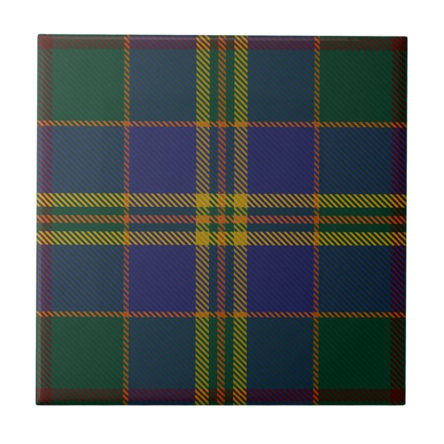 Landkreis Kilkenny Irish Tartan Fliese (Vorderseite)
