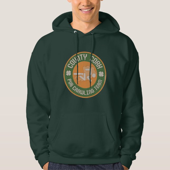 Landkreis-Korkenpub-kriechendes Team Hoodie (Vorderseite)