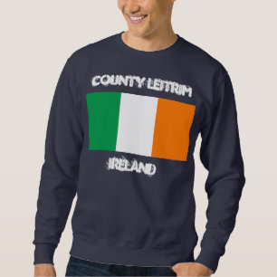 Landkreis Leitrim, Irland mit irischer Flagge Sweatshirt