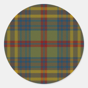 Landkreis Limerick Irish Tartan Runder Aufkleber