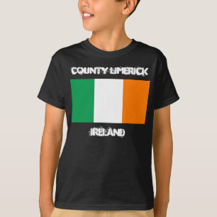 Landkreis Limerick, Irland mit irischer Flagge Kin T-Shirt