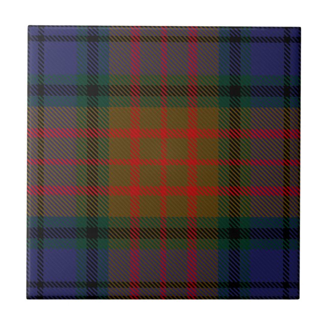 Landkreis Longford Irish Tartan Fliese (Vorderseite)