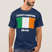 Landkreis Longford, Irland mit irischer Flagge