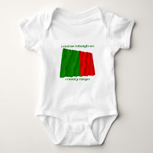 Landkreis-Mayo-Farben Baby Strampler (Vorderseite)