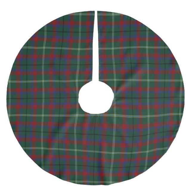 Landkreis-Mayo-IrenTartan Polyester Weihnachtsbaumdecke (Vorderseite)