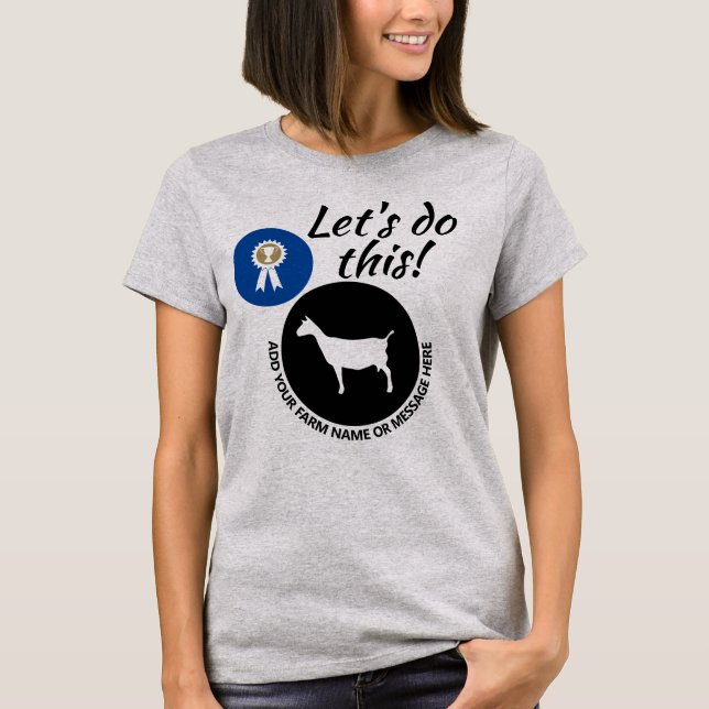 Landkreis Messe Milchziegen-Messe T-Shirt (Vorderseite)