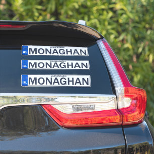 Landkreis Monaghan Irish Reg Plate Decal Stickers Aufkleber