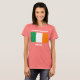 Landkreis Monaghan, Irland mit irischer Flagge T-Shirt (Vorne ganz)