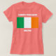 Landkreis Monaghan, Irland mit irischer Flagge T-Shirt (Design vorne)