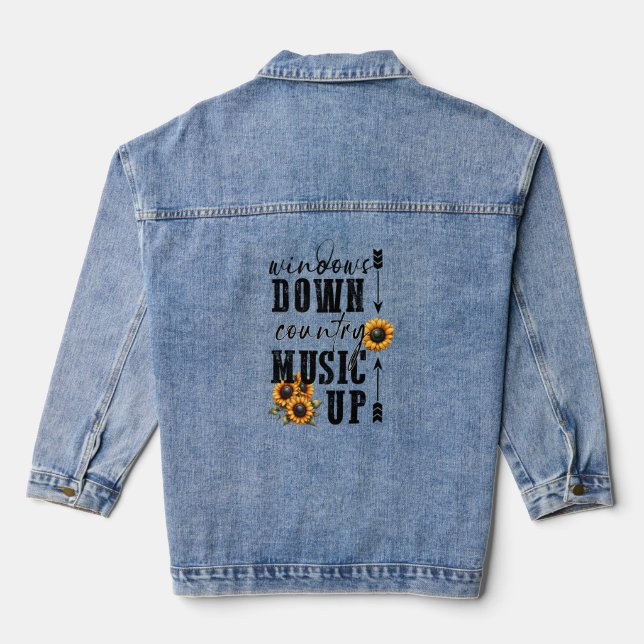 Landkreis Music Denim Jacket Jeansjacke (Rückseite)
