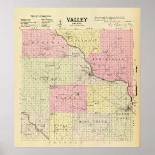 Landkreis Nebraska Poster