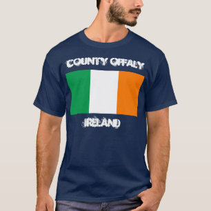 Landkreis Offaly, Irland mit irischer Flagge T-Shirt