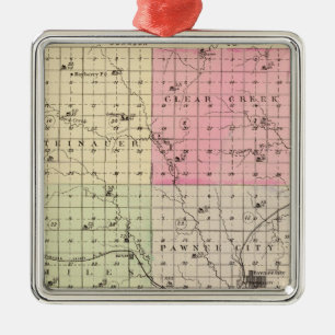 Landkreis Pawnee, Nebraska Silbernes Ornament