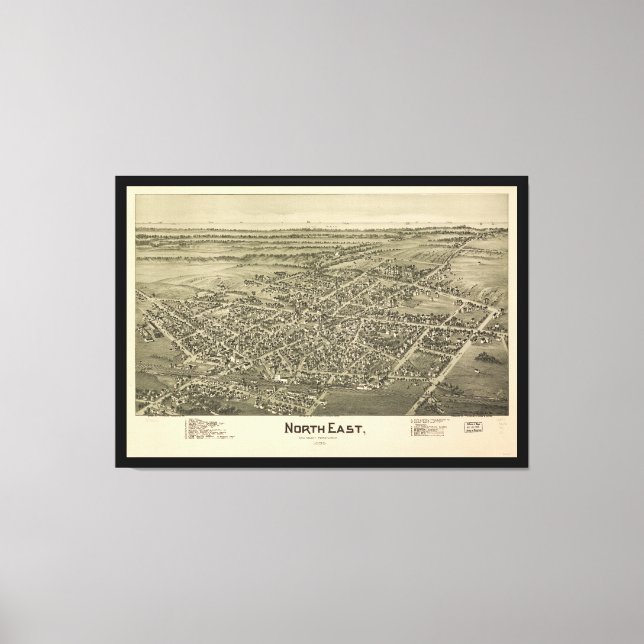 Landkreis Pennsylvania (1896) Leinwanddruck (Vorderseite)