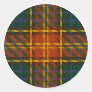 Landkreis Roscommon IrenTartan Runder Aufkleber
