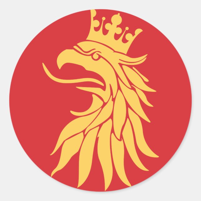 Landkreis Scania (Skåne) Runder Aufkleber (Vorderseite)