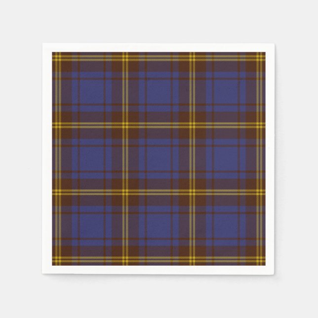 Landkreis Sligo Irish Tartan Serviette (Vorderseite)