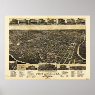 Landkreis Texas (1886) Poster