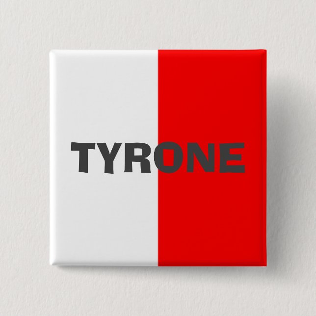 Landkreis Tyrone Flag Abzeichen Button (Vorderseite)
