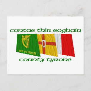 Landkreis Tyrone Flags Postkarte